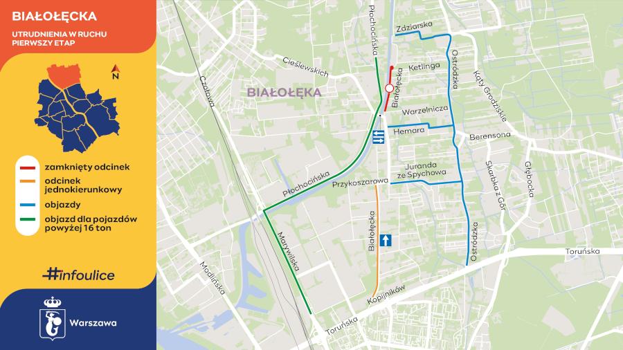 Zdjęcie Przebudowa ulicy Białołęckiej